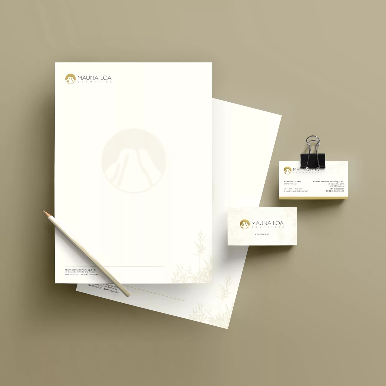 Projekt key visual linii opakowań MAUNA LOA przygotowany przez PharmaPack Design
