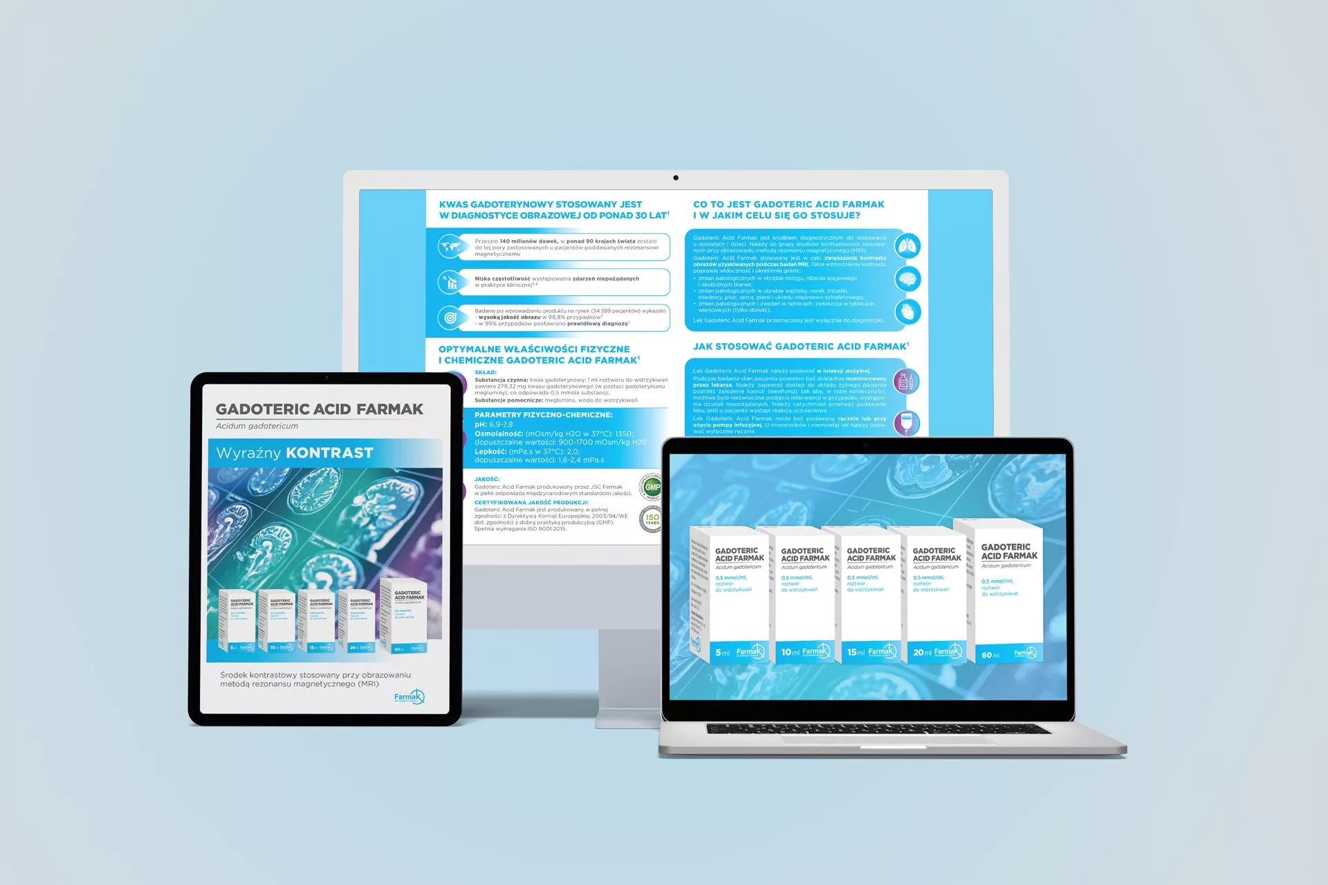 Projekt i wykonanie prezentacji leku RX GADOTERIC przez PharmaPack Design