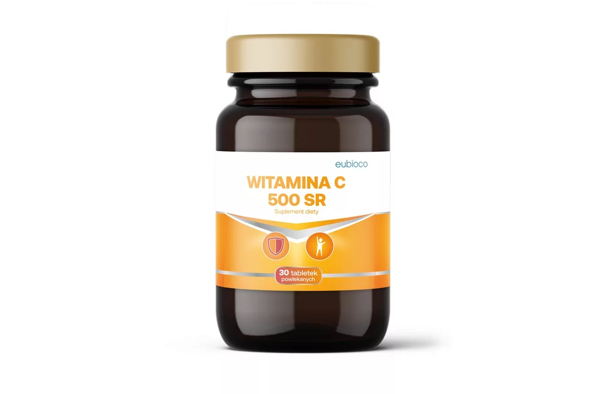Projekt opakowania suplementu diety Witamina C marki Eubioco autorstwa PharmaPack Design