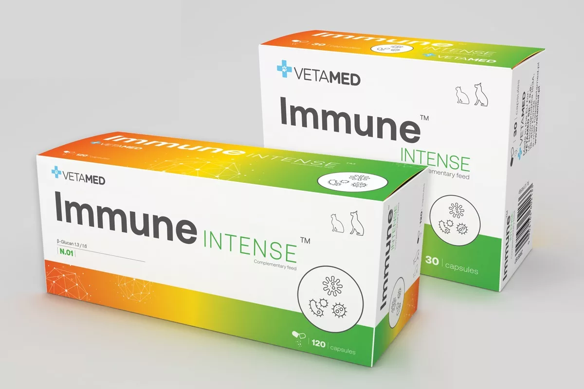 Linia opakowań suplementów dla zwierząt Vetamed – projekt i realizacja PharmaPack Design