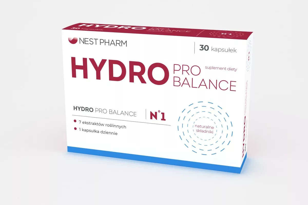 PharmaPack Design – projekt opakowania suplementu diety Hydro Pro Balance Nestpharm