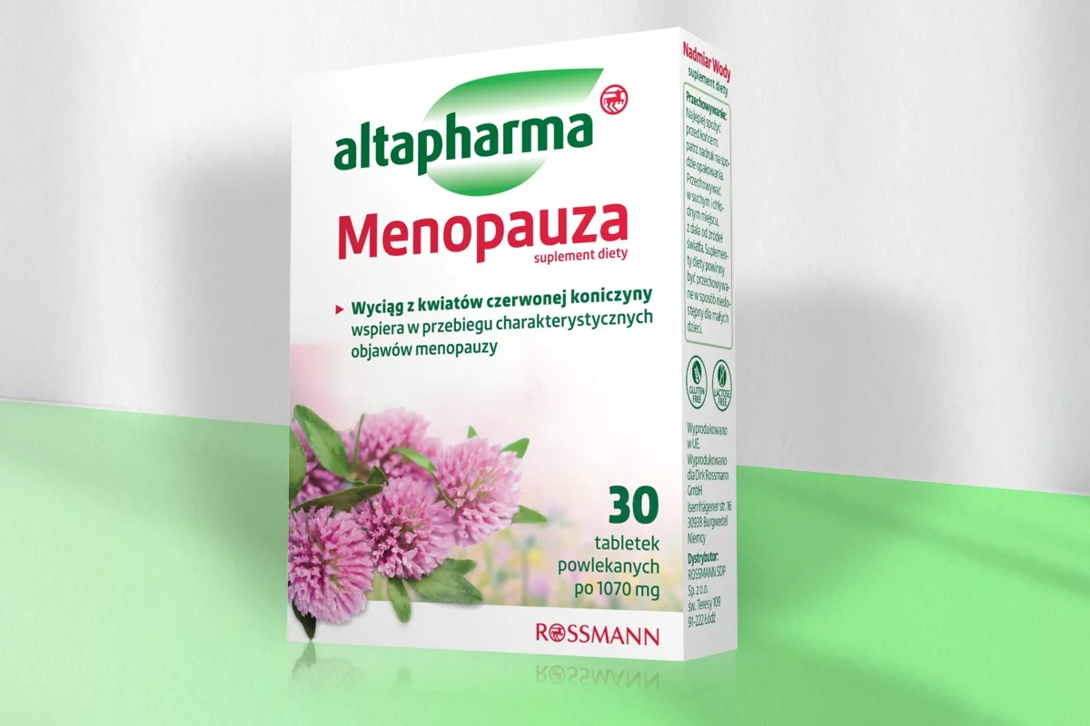 Projekt opakowań suplementów diety ALTAPHARMA (Rossmann) wykonany przez PharmaPack Design