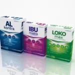 Projekt linii opakowań suplementów diety dla marki własnej DINO